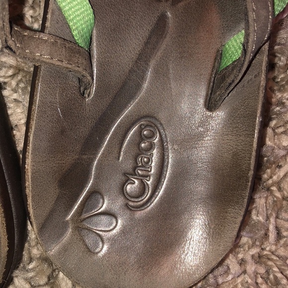 Chaco sandals Chaco outdoor shoes floral shoes green and brown size W8 travel​​​ - Picture 3 of 6